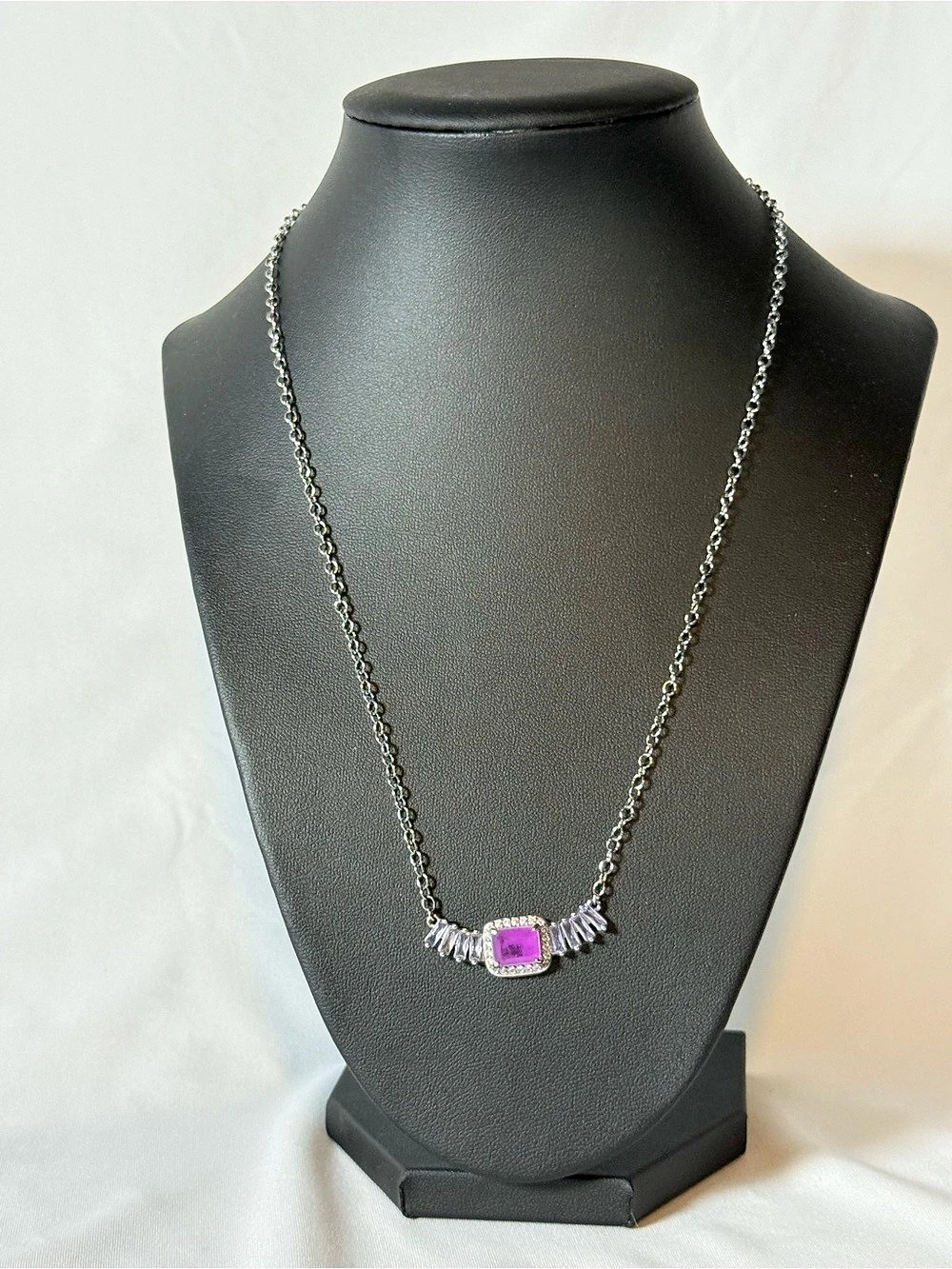 Purple Pendant Necklace
